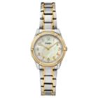 Women's Timex Watch - Two Tone/mother Of Pearl Tw2p76100jt, Gold