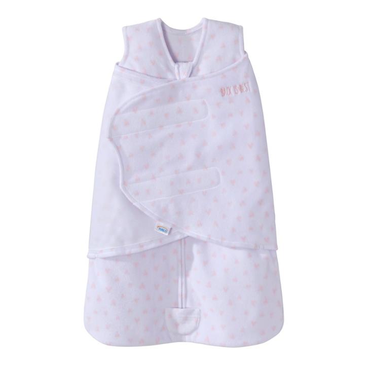 Halo Innovations Sleepsack Micro-fleece Swaddle Wrap - Hearts