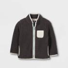 Toddler Sherpa Zip-up Sweatshirt - Cat & Jack Gray
