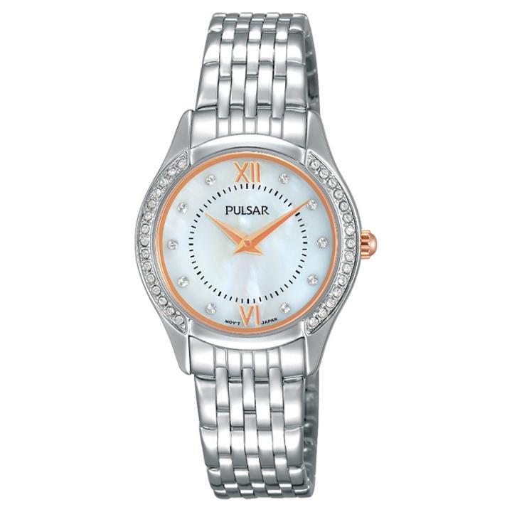 Women's Pulsar With Swarovski Crystal Accents - Silver Tone Pm2235