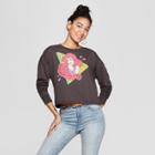 Women's Disney Princess Little Mermaid Long Sleeve Graphic T-shirt (juniors') - Black