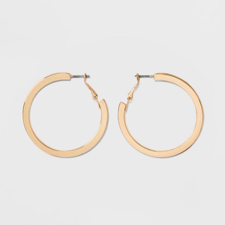 Thick Hoop Earrings - A New Day Gold