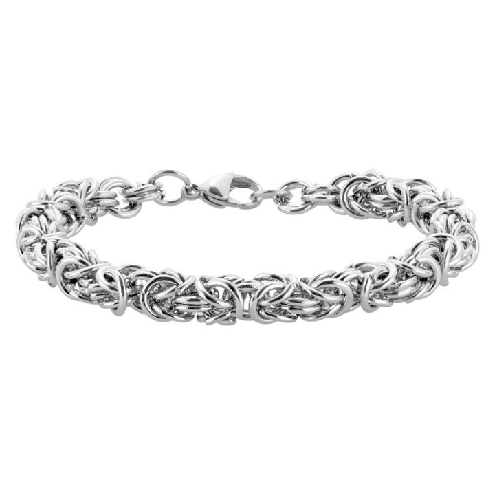 Women's Elya Intricate Byzantine Chain Bracelet - Silver -
