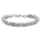 Women's Elya Intricate Byzantine Chain Bracelet - Silver -