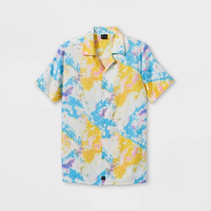 Boys' Short Sleeve Button-down Shirt - Art Class Xs,