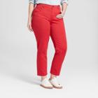 Women's Plus Size Straight Jeans - Universal Thread Red