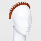Velvet Wrapped Pearl Headband - A New Day Copper