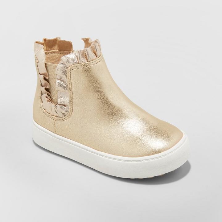 Toddler Girls' Winter High Top Bootie Sneakers - Cat & Jack Pink