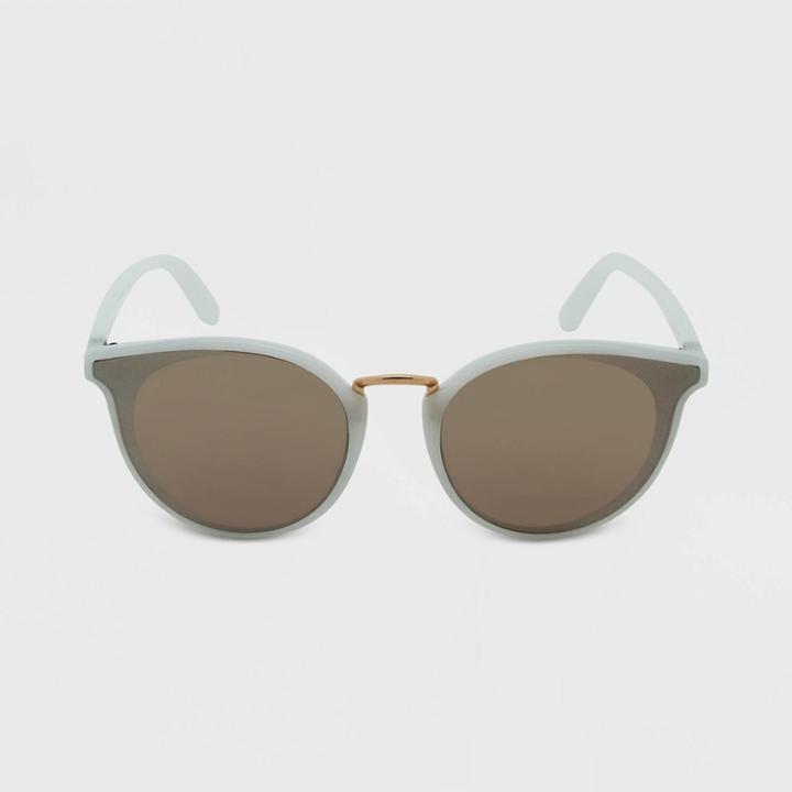 Women's Round Sunglasses - Wild Fable Off White