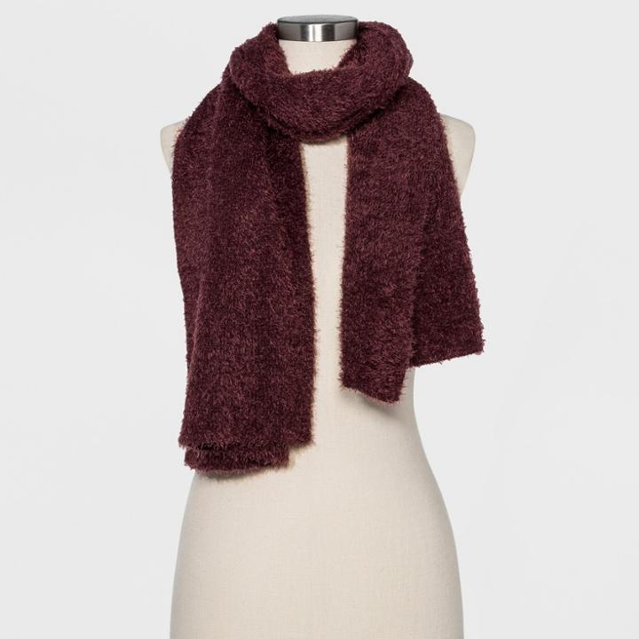 Women's Fuzzy Wuzzy Scarf - Wild Fable Gray