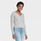 Women's Long Sleeve V-neck T-shirt - Universal Thread Heather Gray