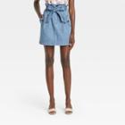 Women's Mini Jean Skirt - Who What Wear Blue