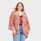 Women's Plus Size Duster Cardigan - Knox Rose Paradise Yellow X-1x