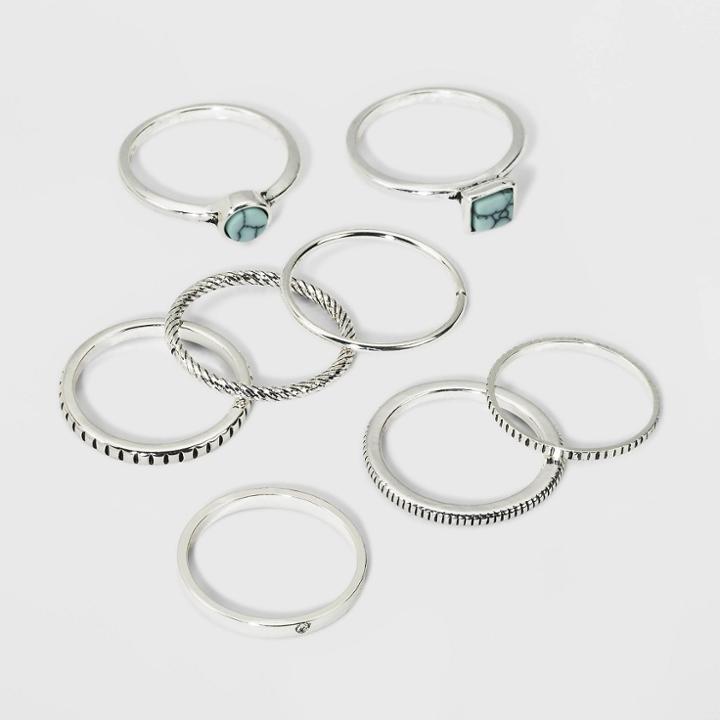 Stone Multi Ring - Universal Thread Silver,