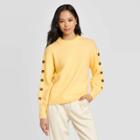 Women's Crewneck Pullover Sweater - Who What Wear Yellow
