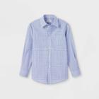 Boys' Button-down Suiting Long Sleeve Shirt - Cat & Jack Blue/white/navy