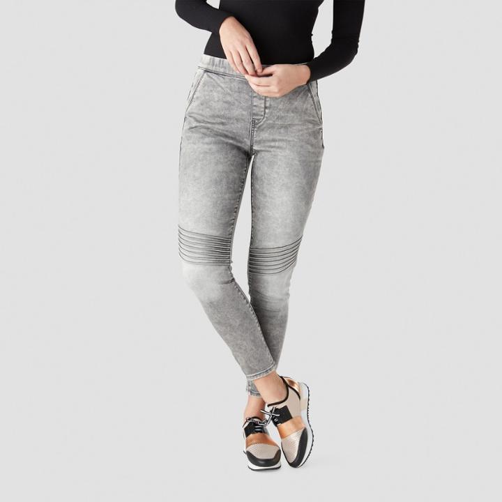 Denizen From Levi's Women's High-rise Moto Jeggings - Gray Wash X