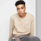 Adult Relaxed Fit Long Sleeve Pocket T-shirt - Original Use Taupe