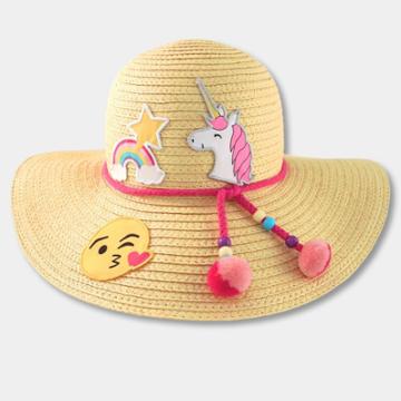 Emojination Girls' Emoji Floppy Hat - Brown, Tan