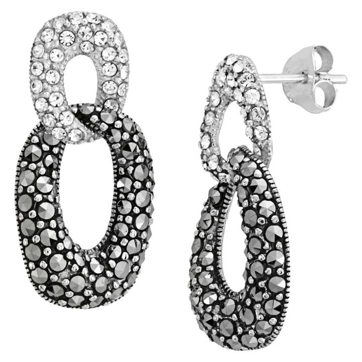 Target Marcasite Crystal Earring -