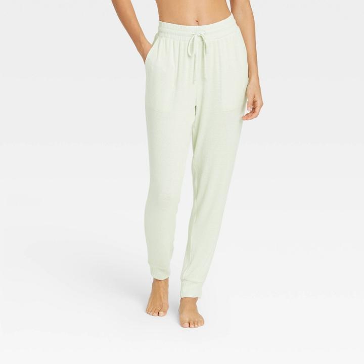 Women's Striped Perfectly Cozy Lounge Jogger Pants - Stars Above Green
