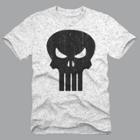 Men's Marvel Short Sleeve Punisher Graphic T-shirt - White