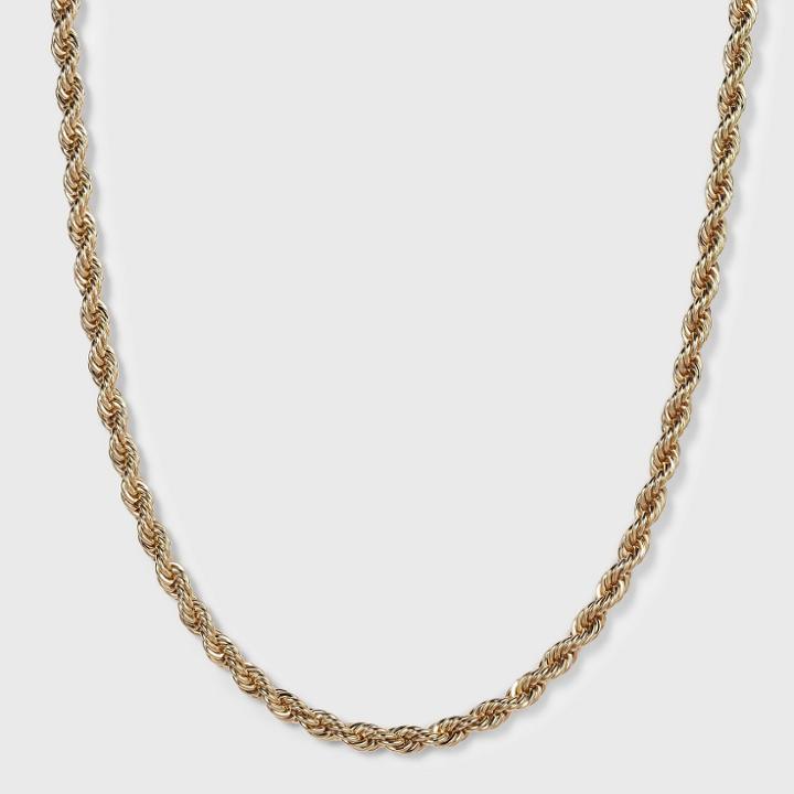 Toggle Frontal Rope Chain Necklace - A New Day Gold