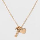 Sugarfix By Baublebar Delicate Heart Pendant Necklace - Gold, Girl's