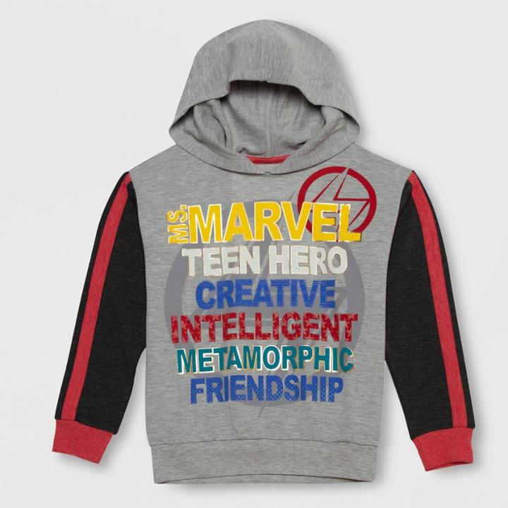 Girls' Marvel Rising Graphic Hoodie - Heather Gray