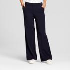 Women's Wide Leg Bi-stretch Twill Pants - A New Day Federal Blue 6s,