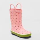 Toddler Girls' Kelly Watermelon Print Rain Boots - Cat & Jack Pink