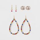 Sugarfix By Baublebar Luxe Crystal Earring Gift Set, Girl's,