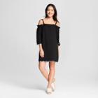 Women's Cold Shoulder Dress - Lily Star (juniors') Black