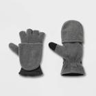 Men's Heroic Flip Top Fleece Gloves - All In Motion Heathered Gray
