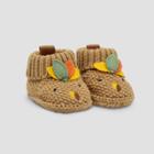 Baby Thanksgiving Knit Turkey Slippers - Just One You Made By Carter's Brown