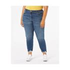 Denizen From Levi's Women's Plus Size Mid-rise Cropped Boyfriend Jeans -