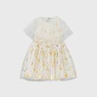 Disney X Pippa & Julie Toddler Girls' Disney Princess Sleeveless Dress With Shrug - Cream