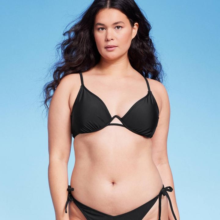 Women's Underwire Bikini Top - Wild Fable Black