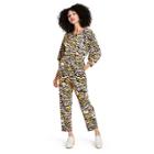 Women's Animal Print 3/4 Sleeve Jumpsuit - Rachel Comey X Target Yellow