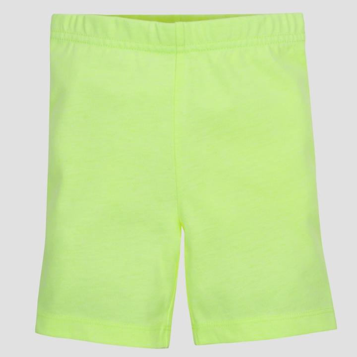 Gerber Graduates Toddler Girls' Bike Shorts - Yellow