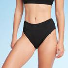 Women's High Waist Bikini Bottom - Sunn Lab Swim Black
