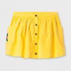 Genuine Kids From Oshkosh Toddler Girls' Button Front Skirt - Yellow
