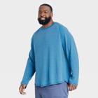 Men's Big & Tall Merino Wool Long Sleeve T-shirt - All In Motion Blue