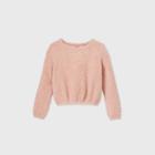 Girls' Crew Neck Knit Pullover - Art Class Pink