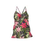 Maternity Floral Print Adjustable Cup Tankini Top - Isabel Maternity By Ingrid & Isabel S,