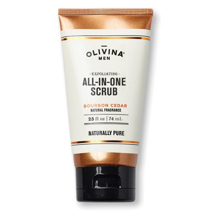 Olivina Men All-in-one Scrub Bourbon Cedar Body Wash
