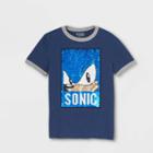 Boys' Sonic Flip Sequin Short Sleeve Graphic T-shirt - Blue