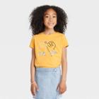 Girls' 'pinky Promise' Short Sleeve Graphic T-shirt - Cat & Jack Mustard Yellow