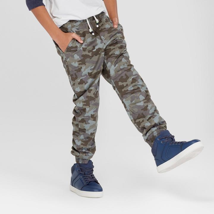 Boys' Jogger Pull-on Pants - Cat & Jack Olive Green