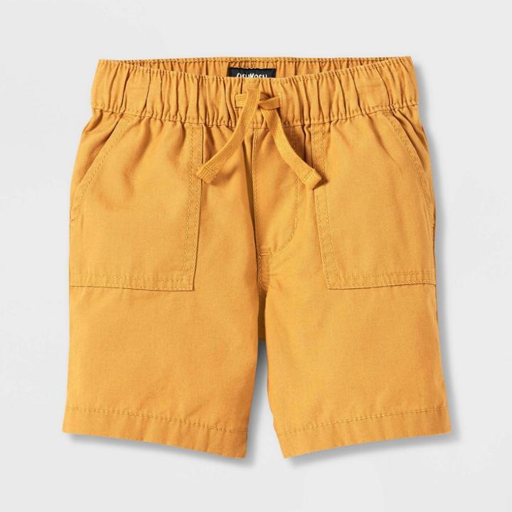 Oshkosh B'gosh Toddler Boys' Woven Pull-on Shorts - Gold